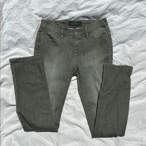 Ralph Lauren Women's Green Wash Classic Straight Fit Jeans